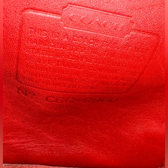 Vintage Coach Day Pack - Red Regular Size - EXCELLENT CONDITION C6C-9960 - Picture 9 of 10
